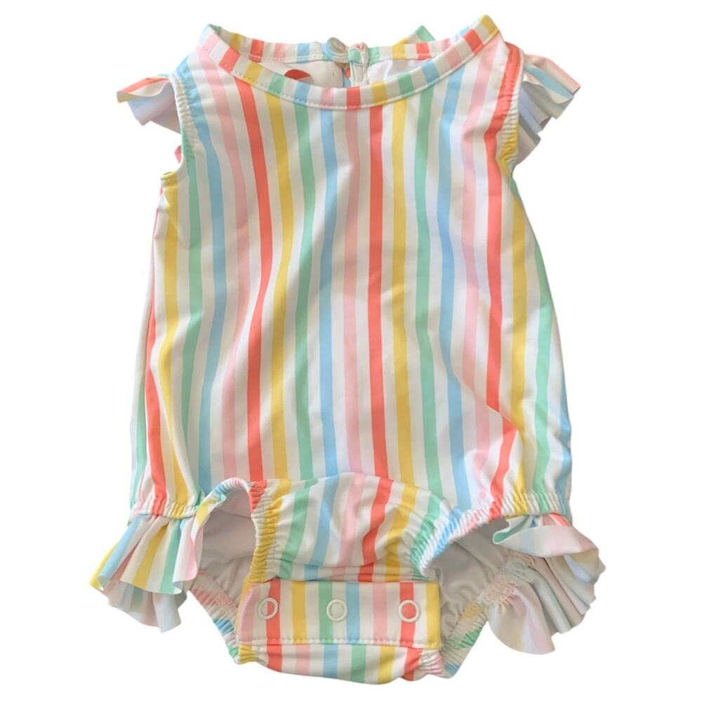 Lullaby Set‎ Striped one piece bathing suit NWT size 3mo